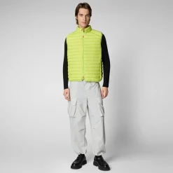 Men's  Puffer Vest Adam in Lichen Green