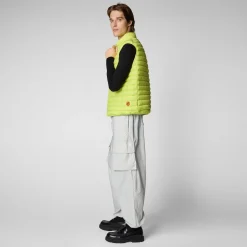 Men's  Puffer Vest Adam in Lichen Green