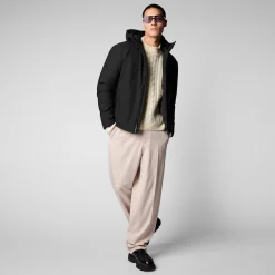 Men's Sabal Hooded Jacket in Black