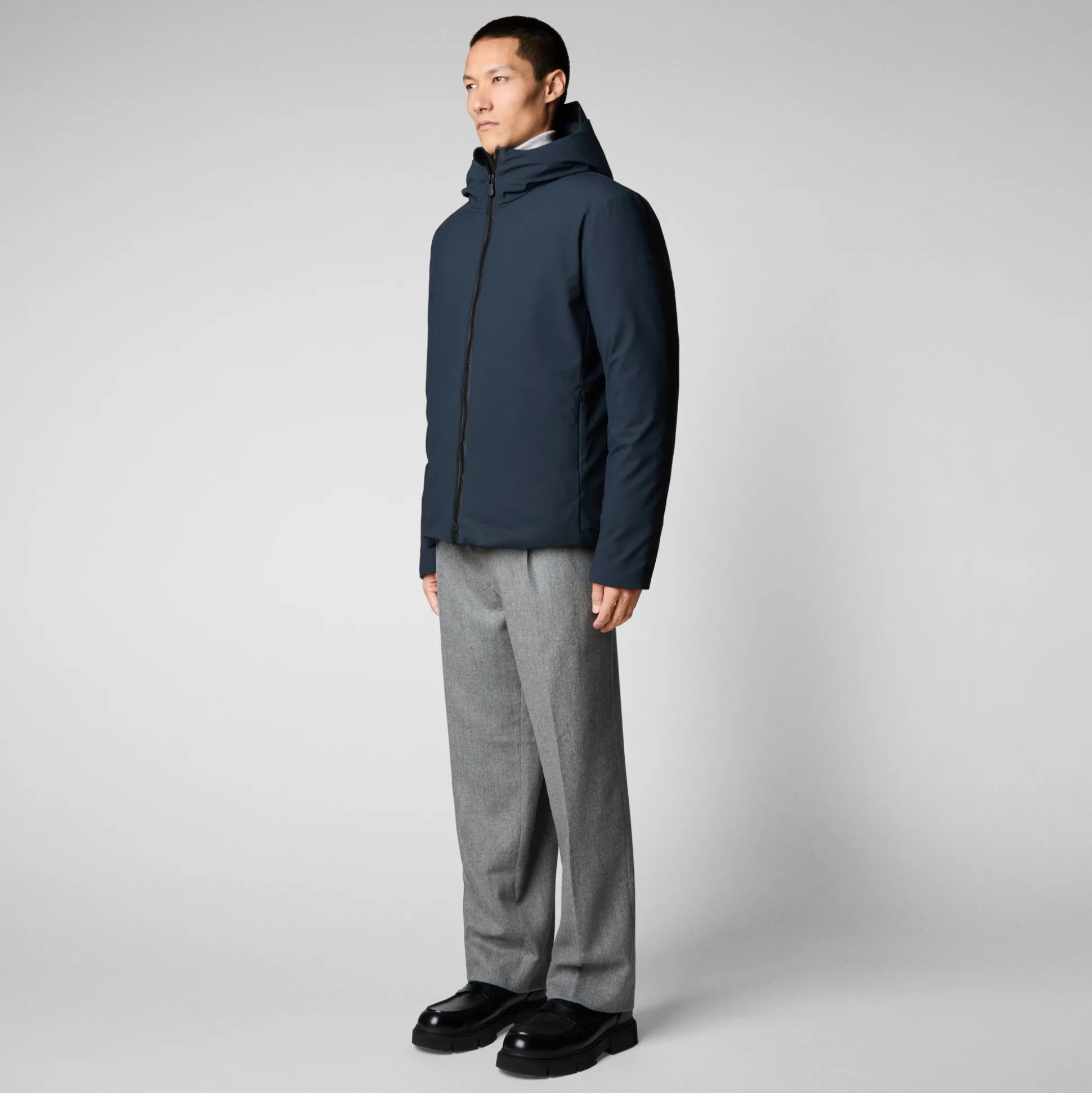 Men's Sabal Hooded Jacket in Blue Black