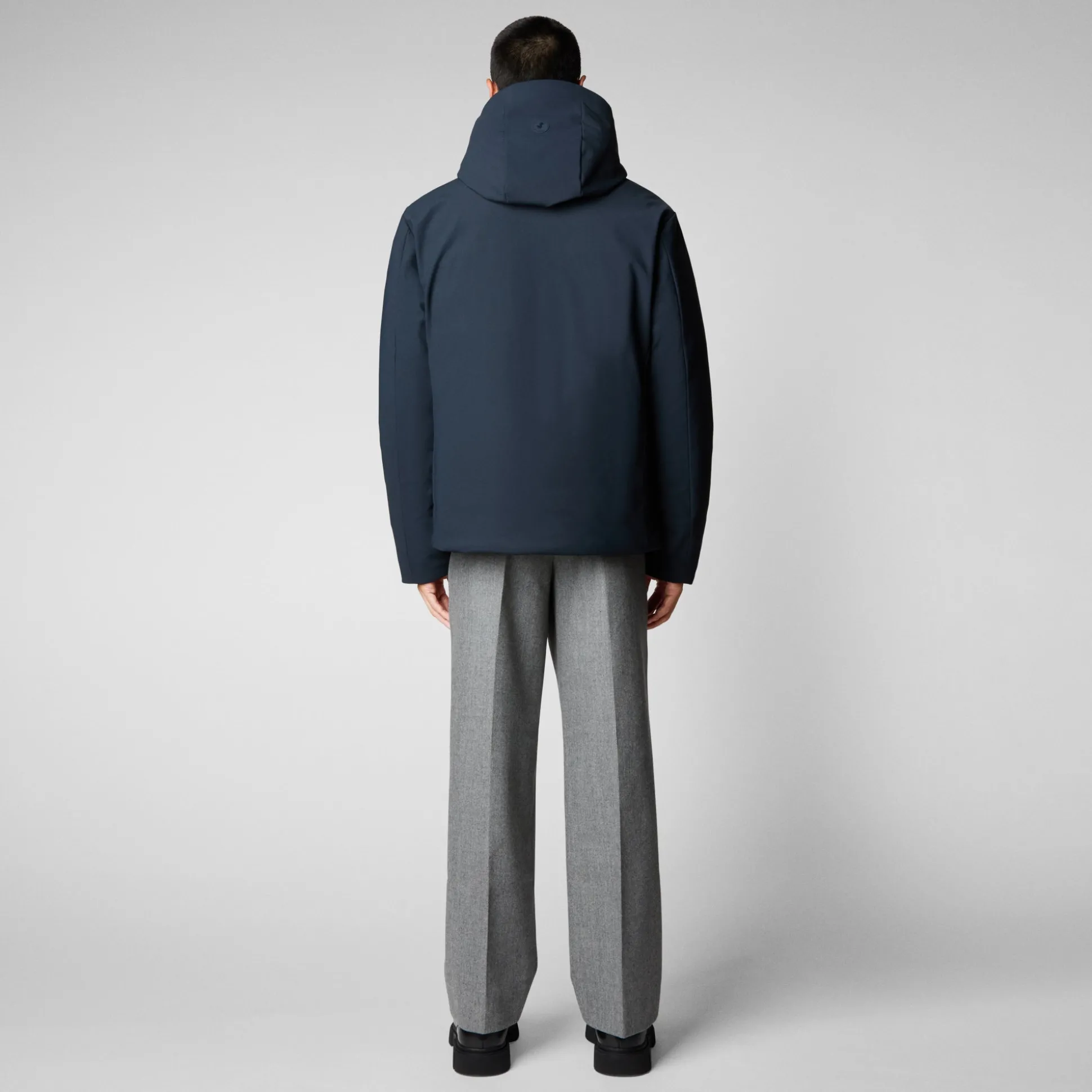 Men's Sabal Hooded Jacket in Blue Black