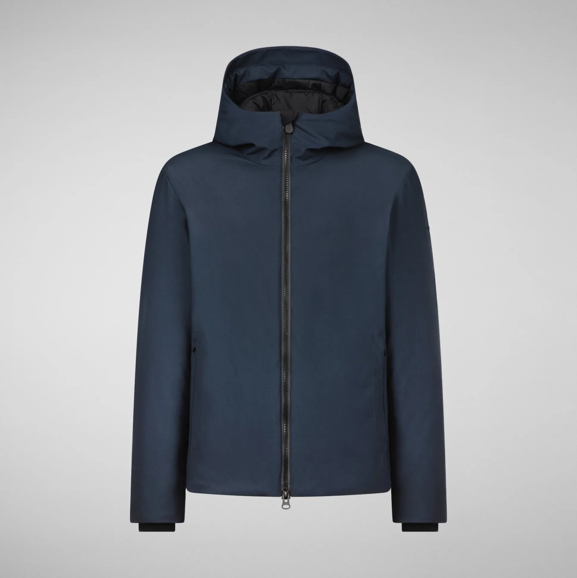 Men's Sabal Hooded Jacket in Blue Black