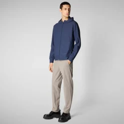 Men's  sweater Luiz in navy blue