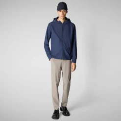 Men's  sweater Luiz in navy blue