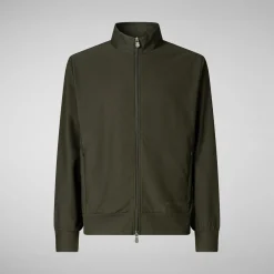 Men's  sweatshirt shirt Tulio in land green