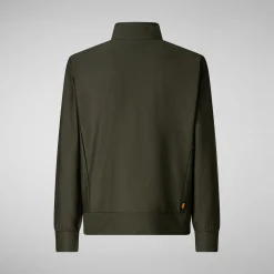 Men's  sweatshirt shirt Tulio in land green