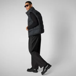 Men's  vest Arlen in BLUE BLACK