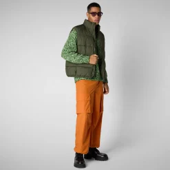 Men's  vest Arlen in DUSTY OLIVE