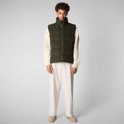 Men's  vest Euryops in land green