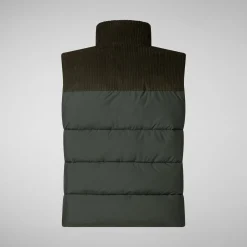 Men's  vest Euryops in land green
