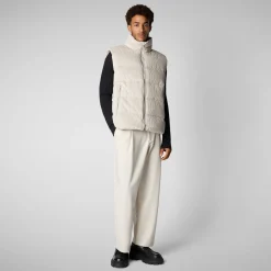 Men's  vest Euryops in rainy beige