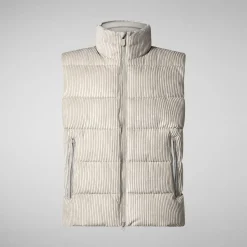 Men's  vest Euryops in rainy beige