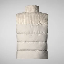 Men's  vest Euryops in rainy beige