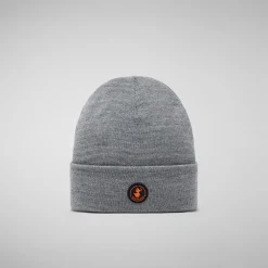 Unisex beanie Lou in light grey melange