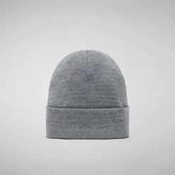 Unisex beanie Lou in light grey melange