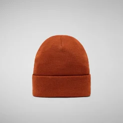 Unisex beanie Lou in maple orange
