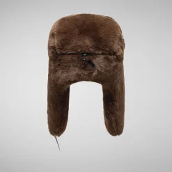 Unisex hat  kassandra in teddy brown