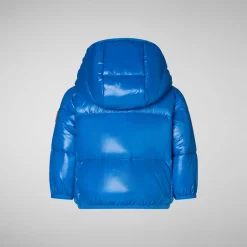 Unisex kids' animal free Puffer jacket Jody in blue berry