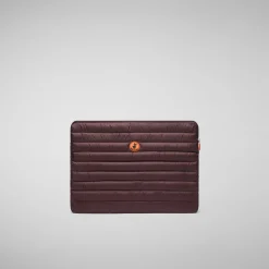 Unisex pc case Vesta in burgundy black