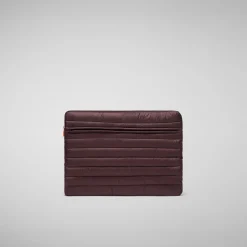 Unisex pc case Vesta in burgundy black