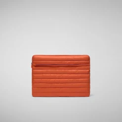 Unisex pc case Vesta in ginger orange