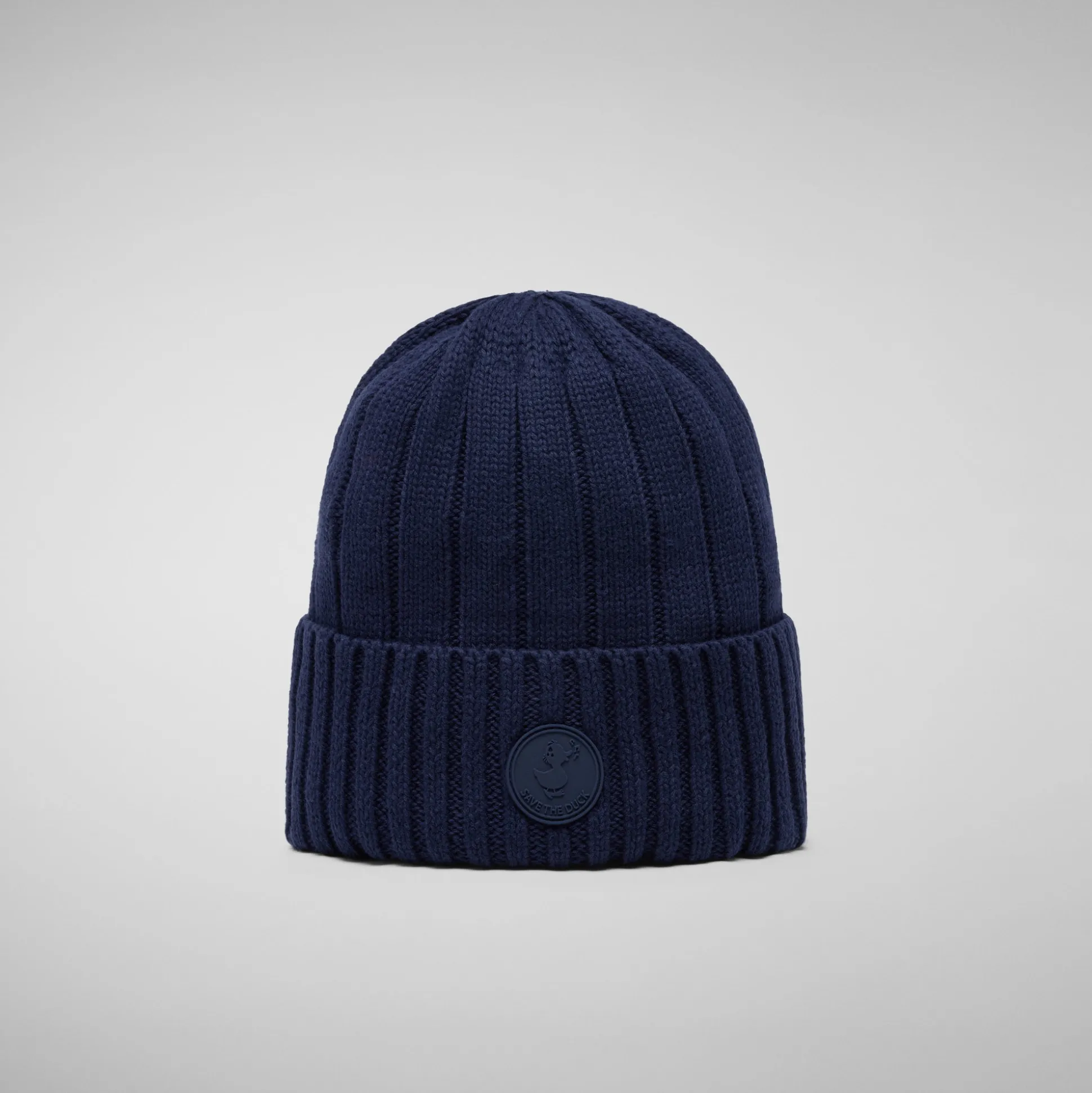 Unisex ribbed beanie jo in navy blue