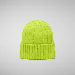 Unisex ribbed beanie jo in lichen green
