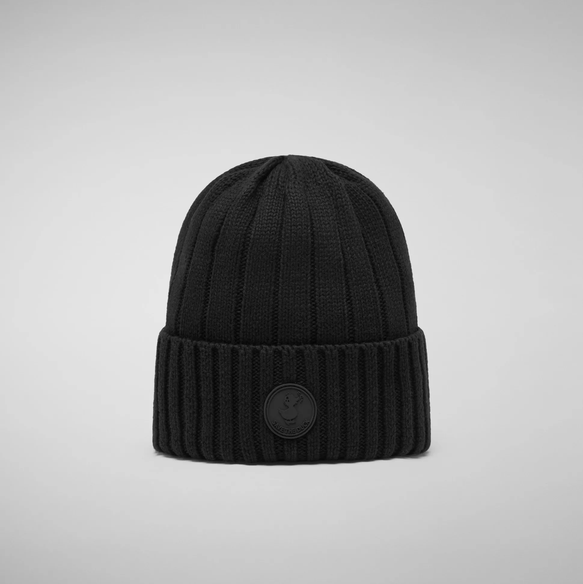 Unisex ribbed beanie jo in black