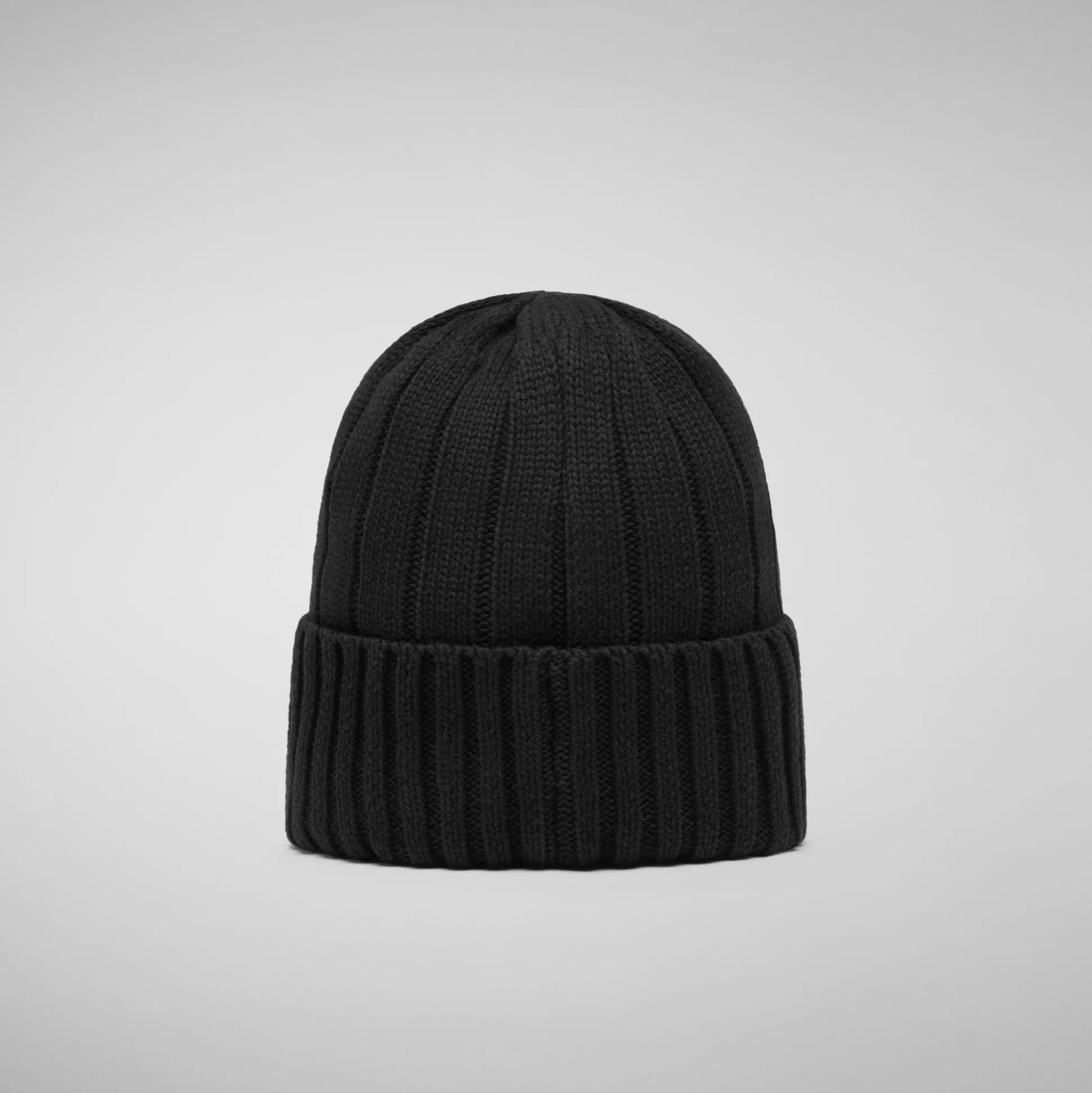 Unisex ribbed beanie jo in black