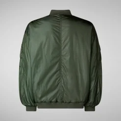 Unisex Usher Bomber Jacket in Thyme Green