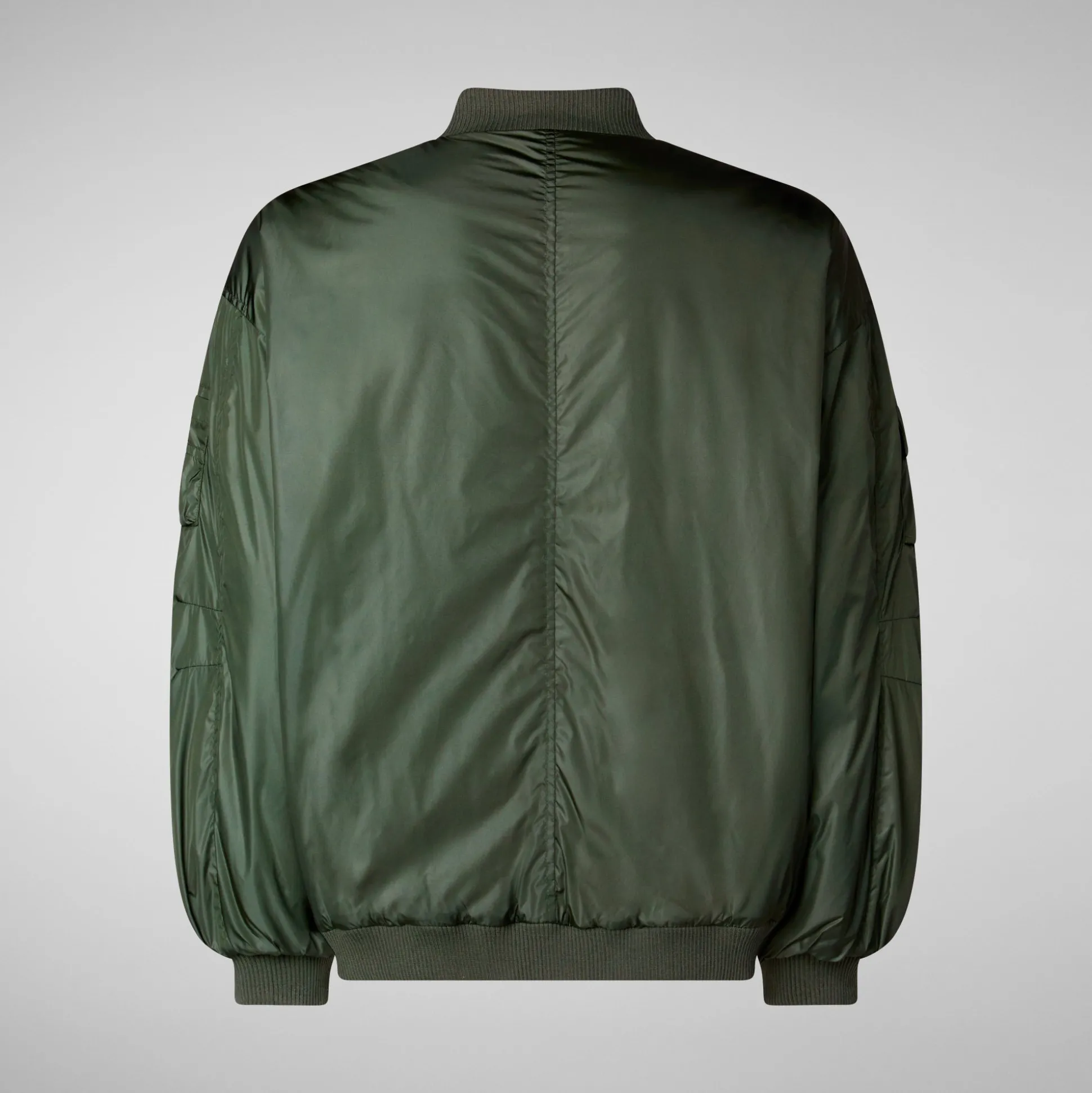 Unisex Usher Bomber Jacket in Thyme Green