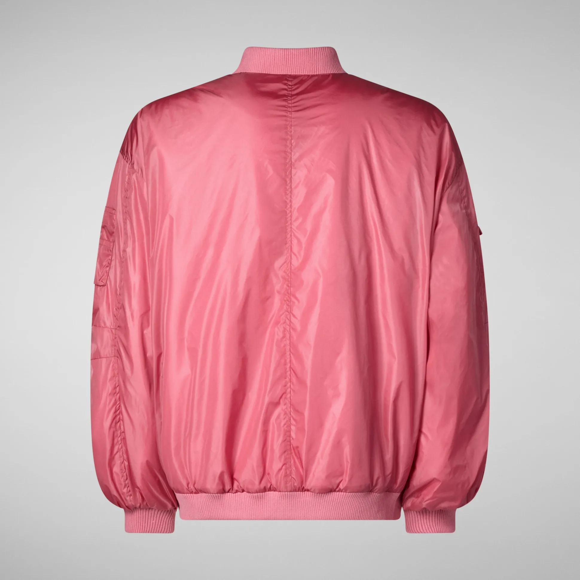 Unisex Usher Bomber Jacket in Bloom Pink