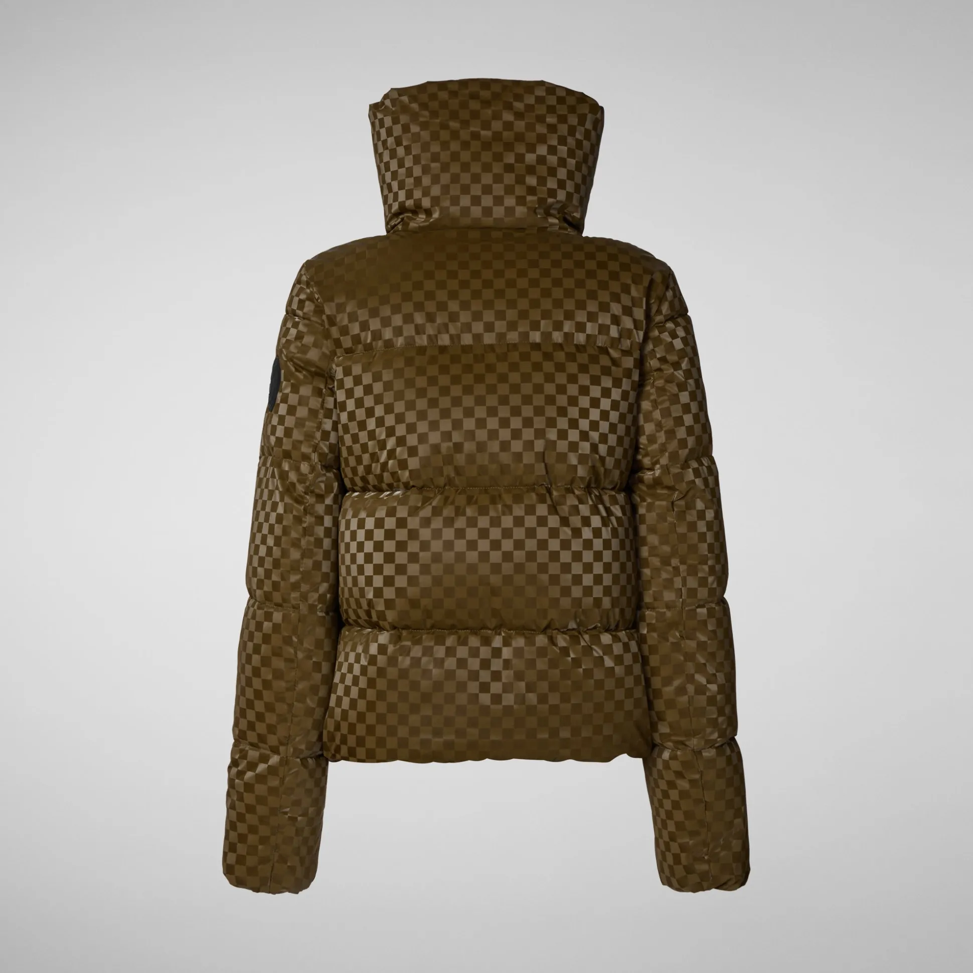 Women's Alas Animal free Puffer Jacket in Bark Green