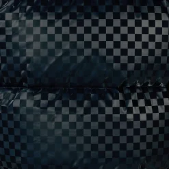 Women's Amaranta Hooded Animal free Puffer Coat in Blue Black