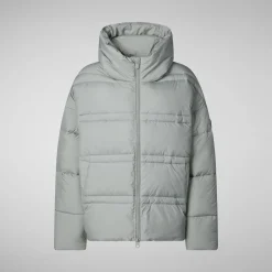 Women's animal free puffer jacket keri in wolf grey