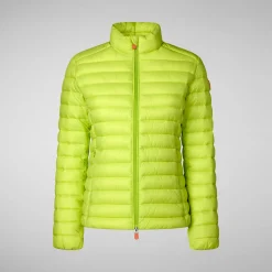 Women's Animal free Puffer Jacket Carly in Lichen Green
