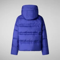 Women's animal free puffer jacket keri in gentian blue