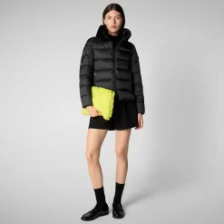 Women's animal free Puffer jacket mei in black