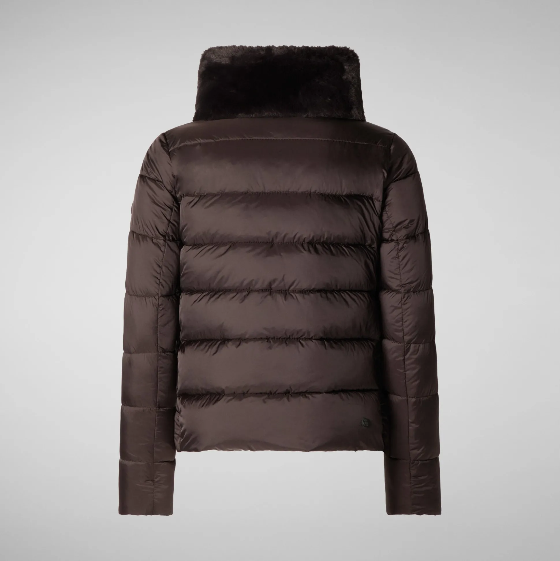 Women's animal free Puffer jacket mei in brown black