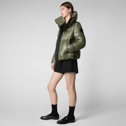Women's Animal free Puffer Jacket Isla  in laurel green