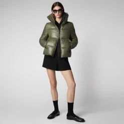 Women's Animal free Puffer Jacket Isla  in laurel green