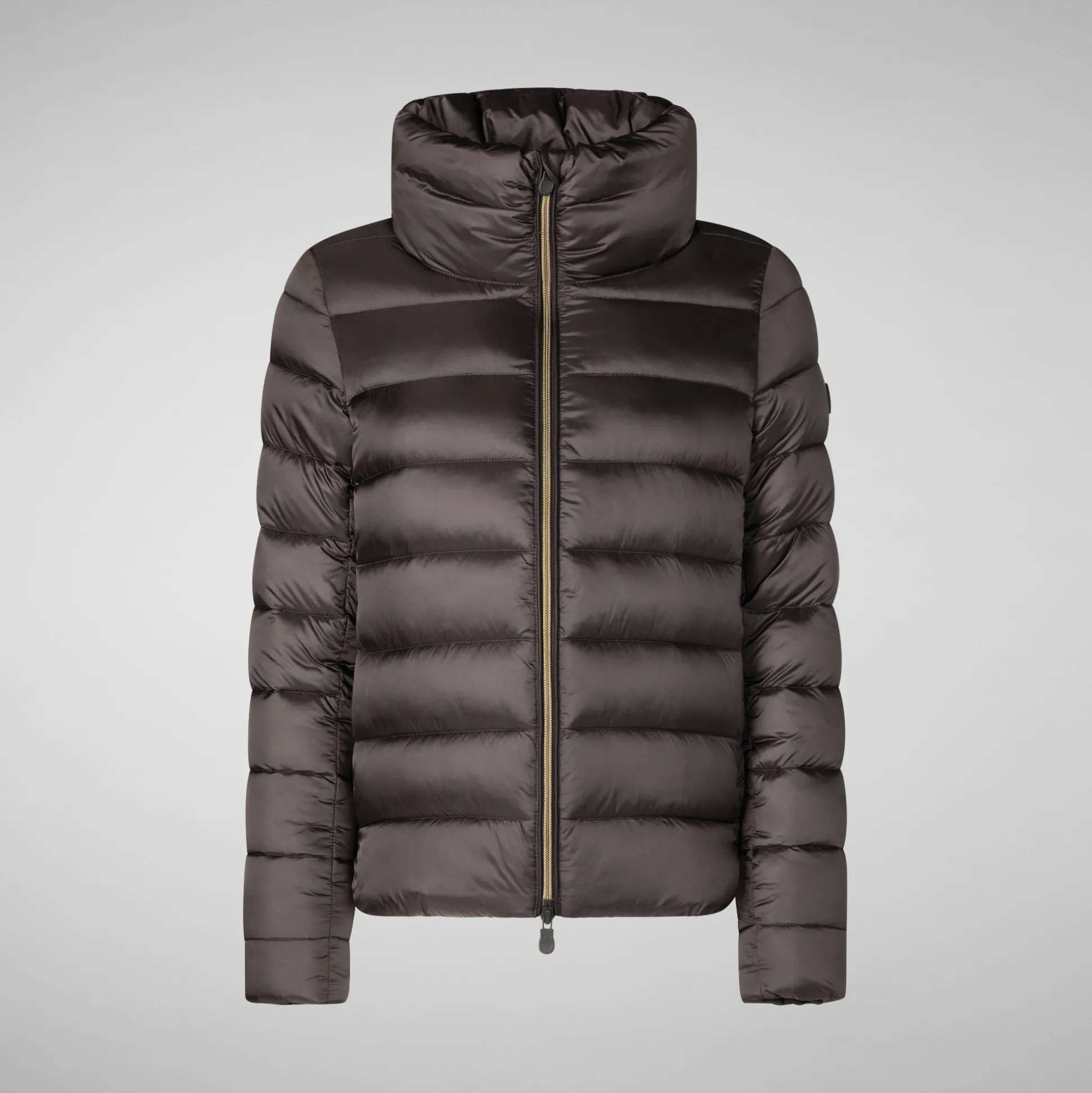 Women's Animal free Puffer Jacket Elsie in Brown Black