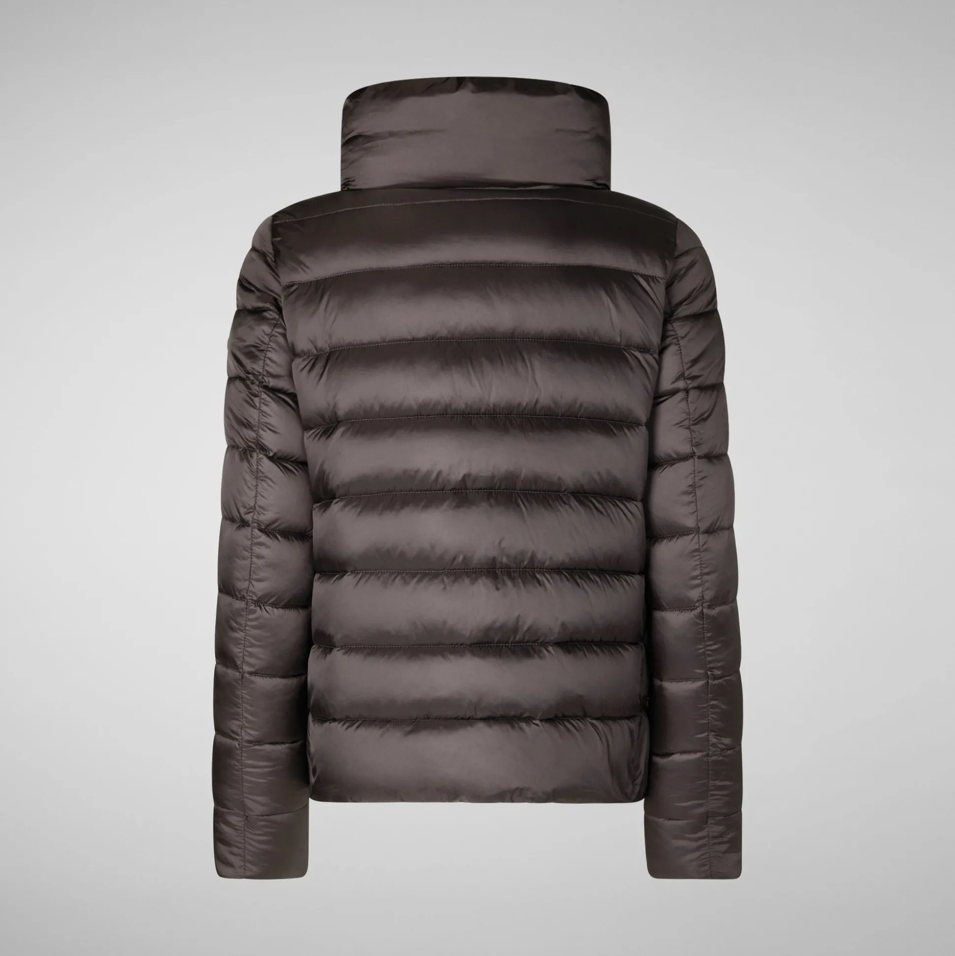 Women's Animal free Puffer Jacket Elsie in Brown Black