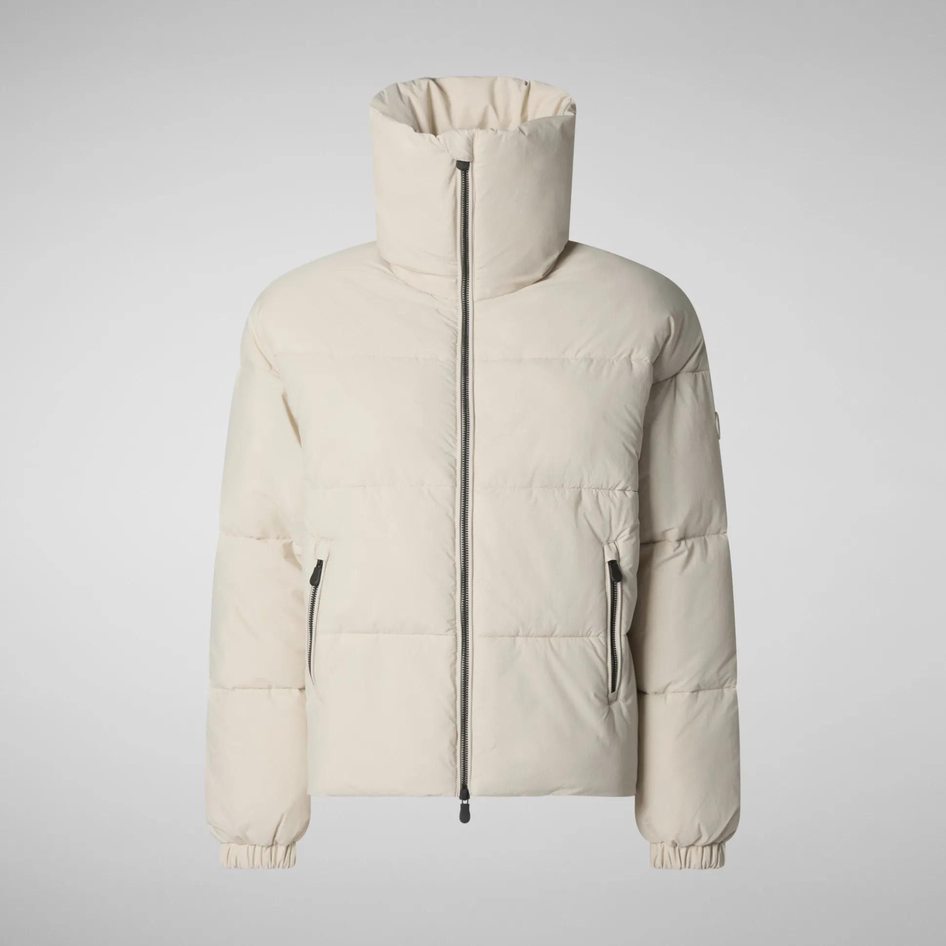 Women's animal free Puffer jacket Hina in rainy beige