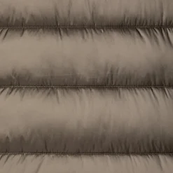 Women's Animal free Puffer Coat Dalea with Faux Fur Collar in Mud Grey