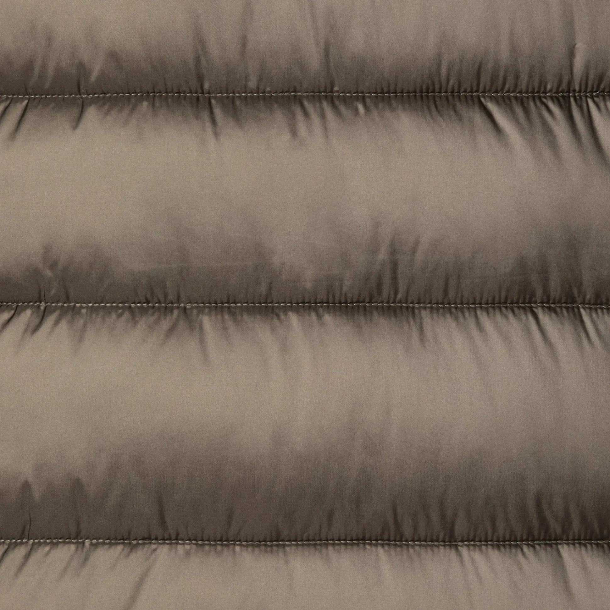 Women's Animal free Puffer Coat Dalea with Faux Fur Collar in Mud Grey