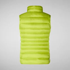 Women's Animal free Puffer Vest Lynn in lichen green