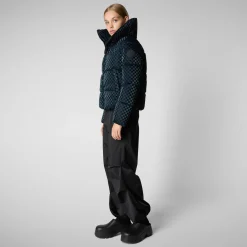 Women's Animal free Puffer Jacket Alas in Blue Black