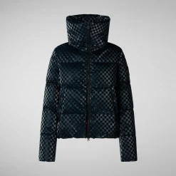 Women's Animal free Puffer Jacket Alas in Blue Black