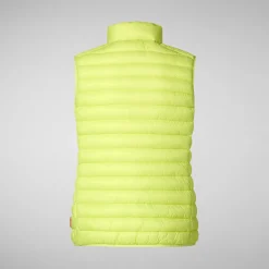 Women's Animal free Puffer Vest Charlotte in Lichen Green